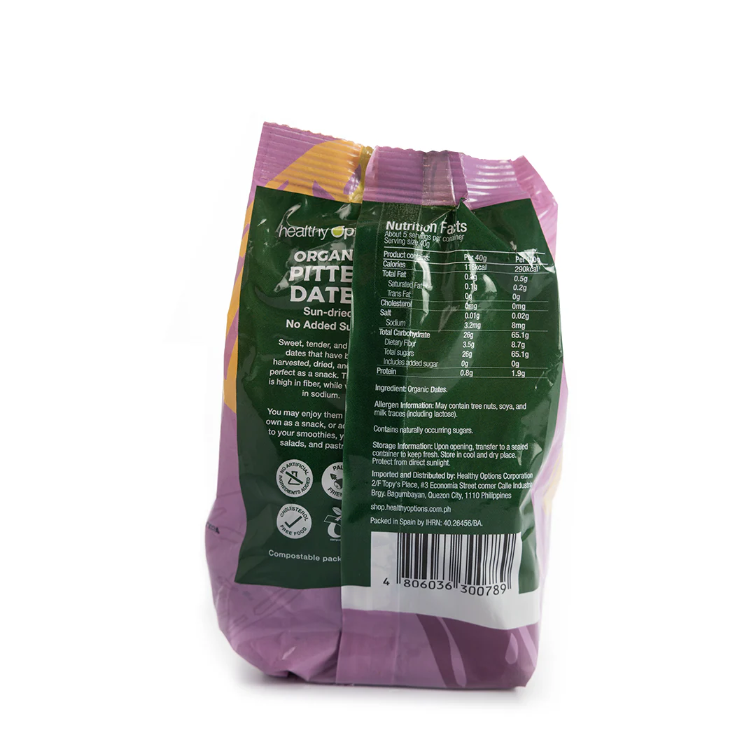 Healthy Options Organic Pitted Dates 200g - Image 3