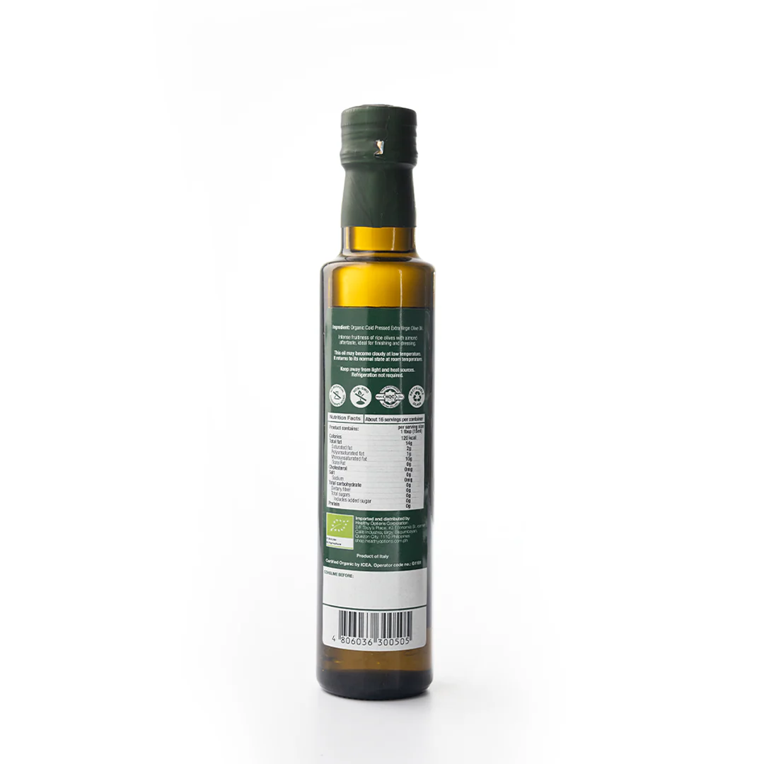Healthy Options Organic Italian Extra Virgin Olive Oil 250ml - Image 3