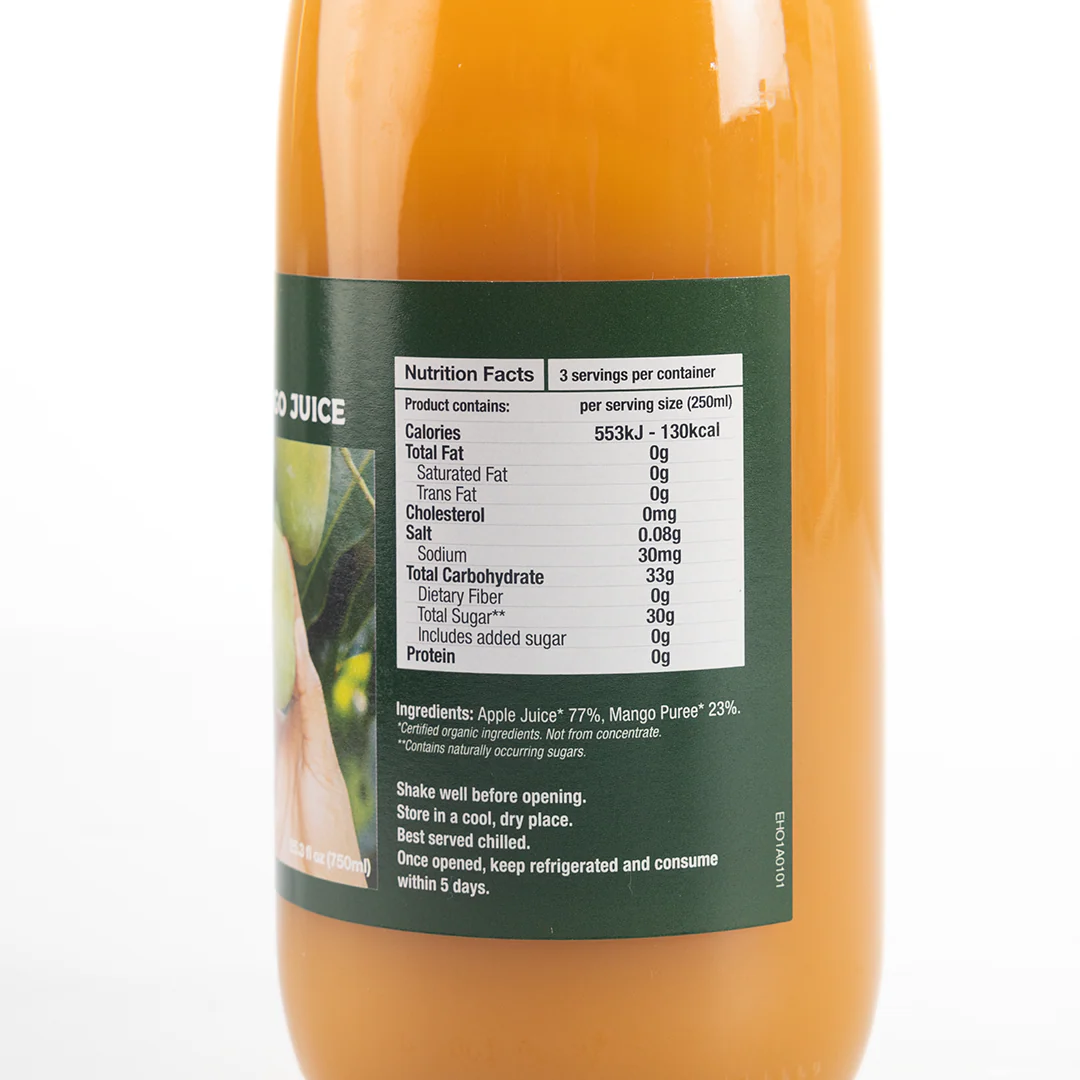 Healthy Options Organic Apple Mango Juice 750ml - Image 2