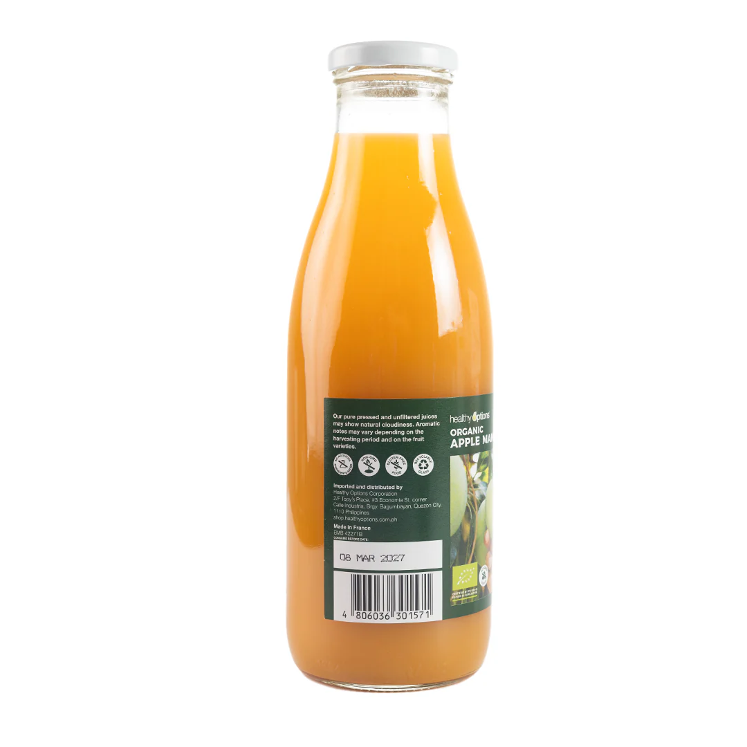 Healthy Options Organic Apple Mango Juice 750ml - Image 3