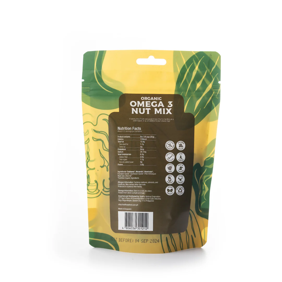 Healthy Options Organic Omega-3 Nut Mix 142g - Image 3