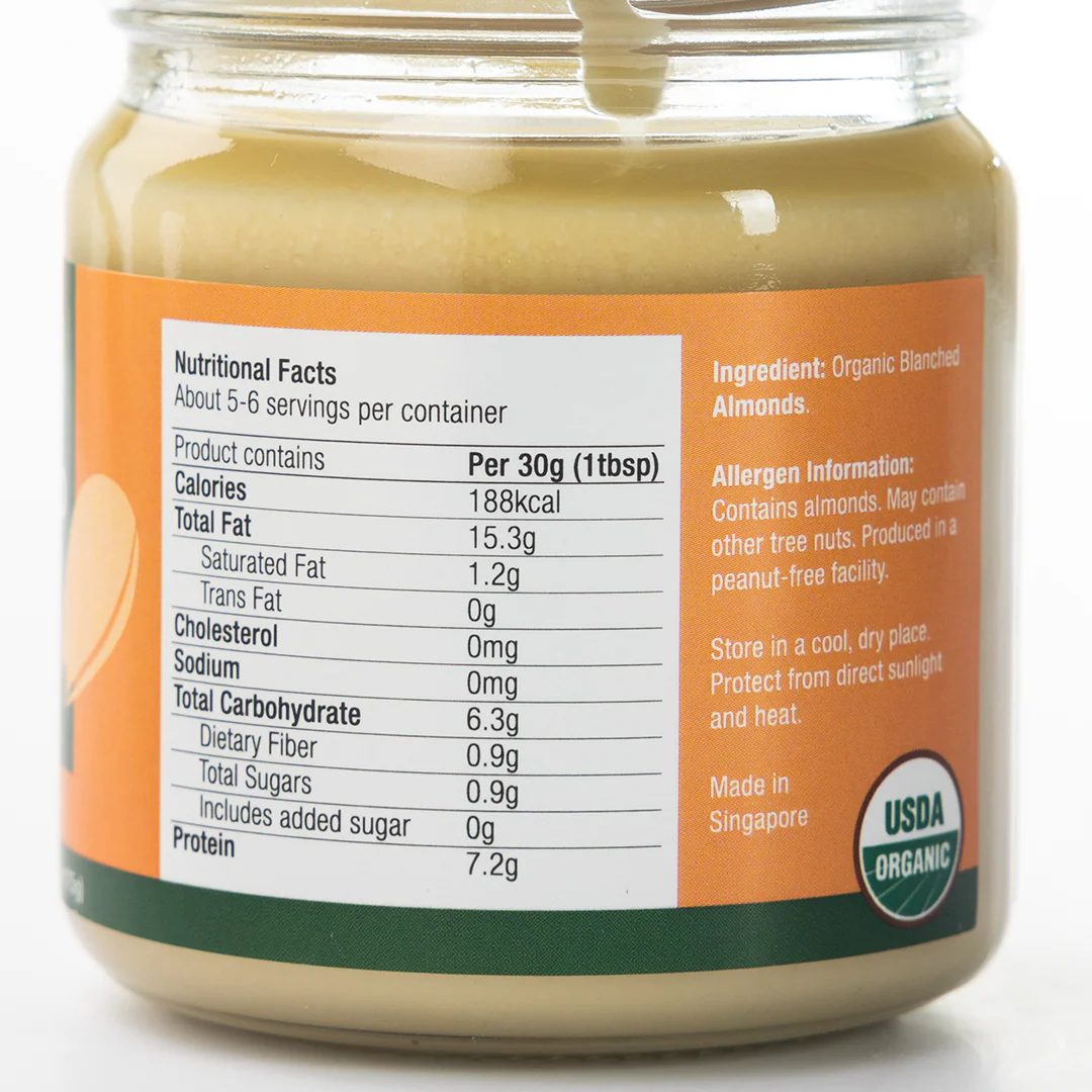 Healthy Options Organic Blanched Almond Butter 175g - Image 2