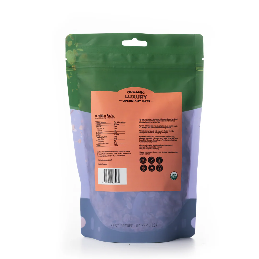 Healthy Options Organic Luxury Overnight Oats 300g - Image 3