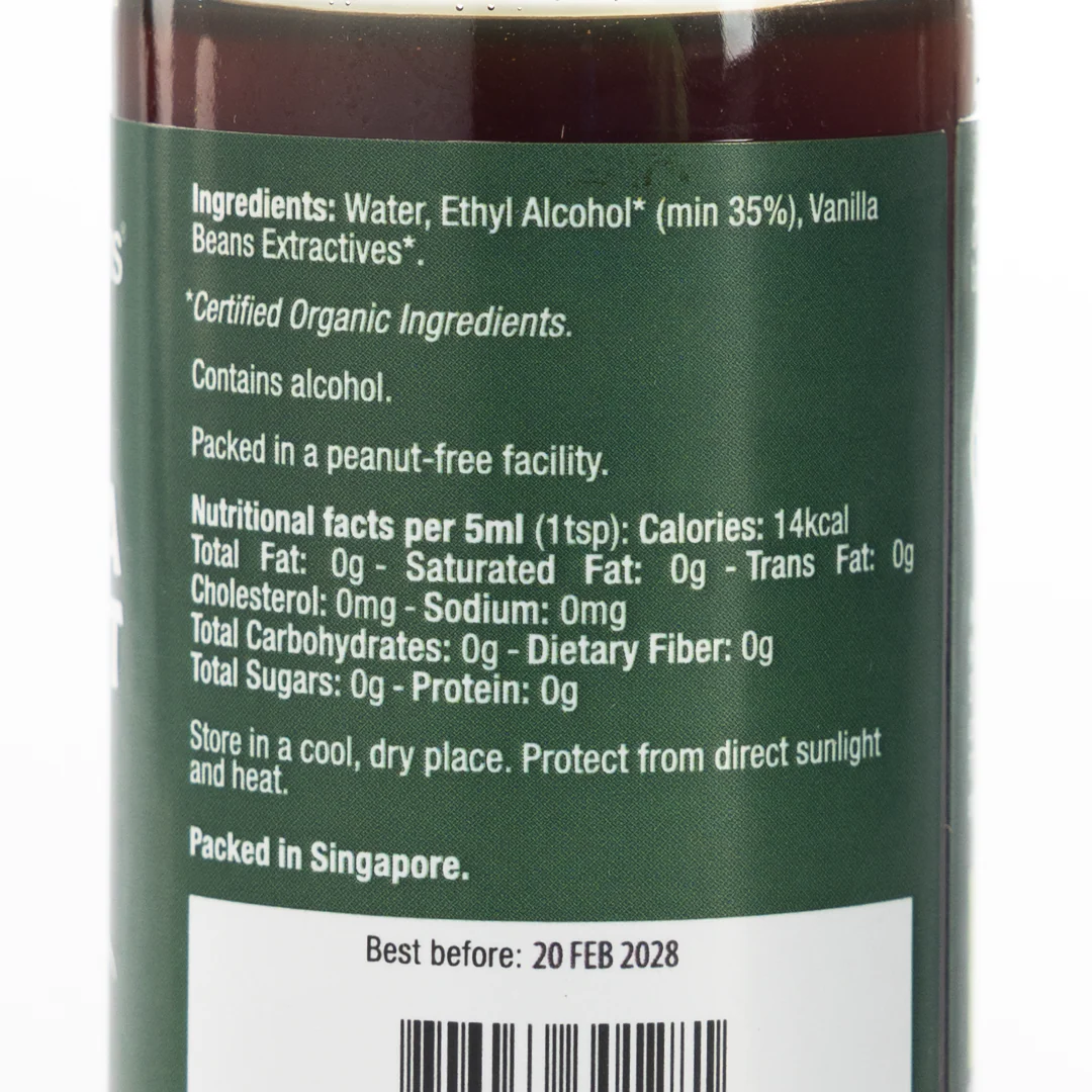 Healthy Options Organic Vanilla Extract 60ml - Image 2