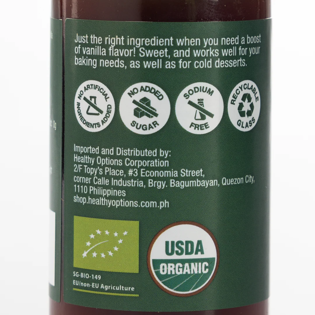 Healthy Options Organic Vanilla Extract 60ml - Image 3