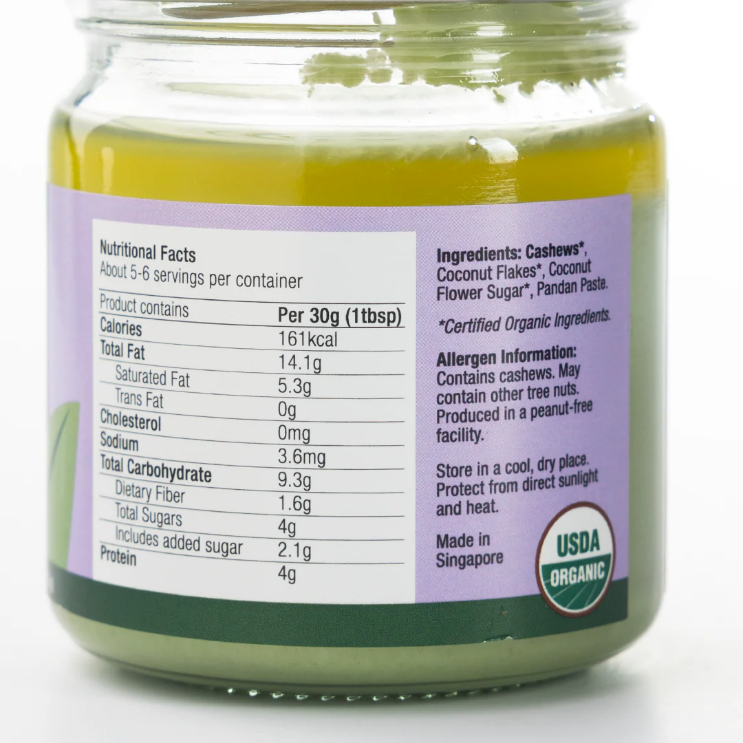 Healthy Options Organic Vegan Pandan Kaya 175g - Image 2