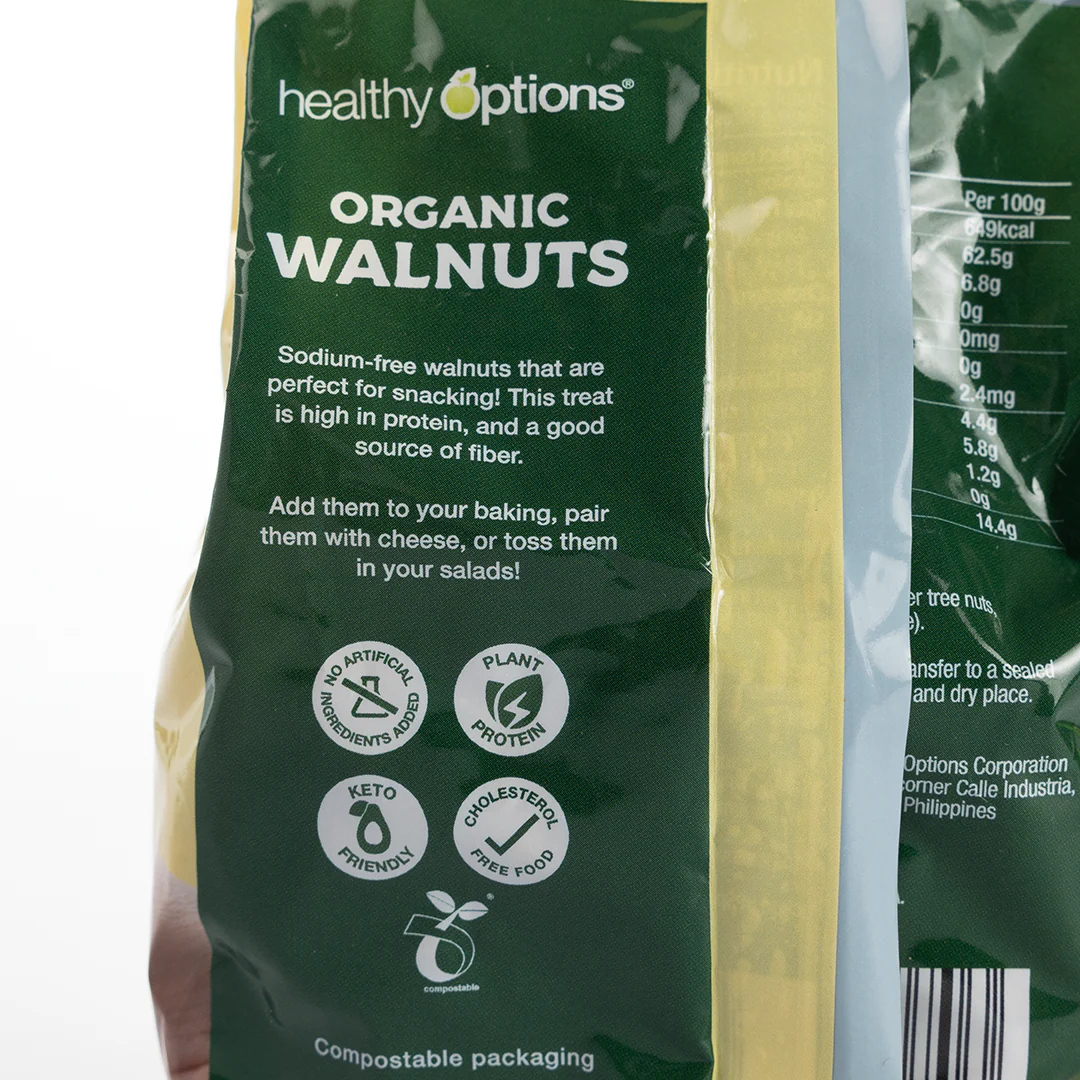 Healthy Options Organic Walnuts 200g - Image 4