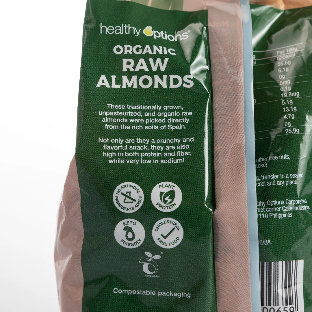 Healthy Options Organic Raw Almonds 200g - Image 4