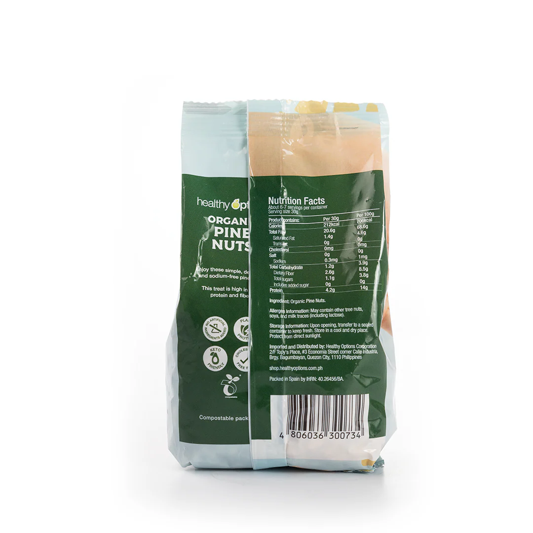 Healthy Options Organic Pine Nuts 200g - Image 3