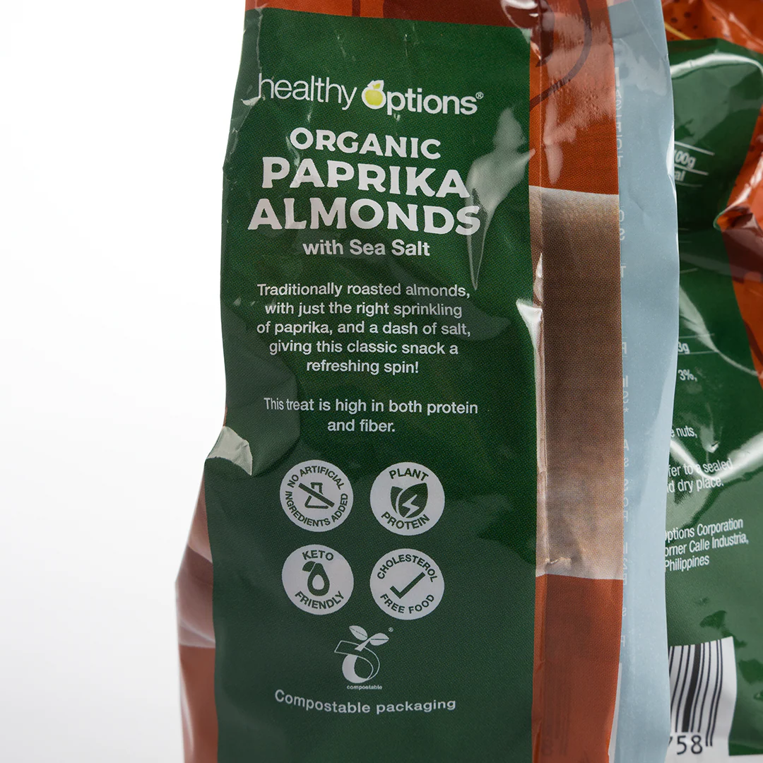 Healthy Options Organic Paprika Almonds with Sea Salt 200g - Image 4