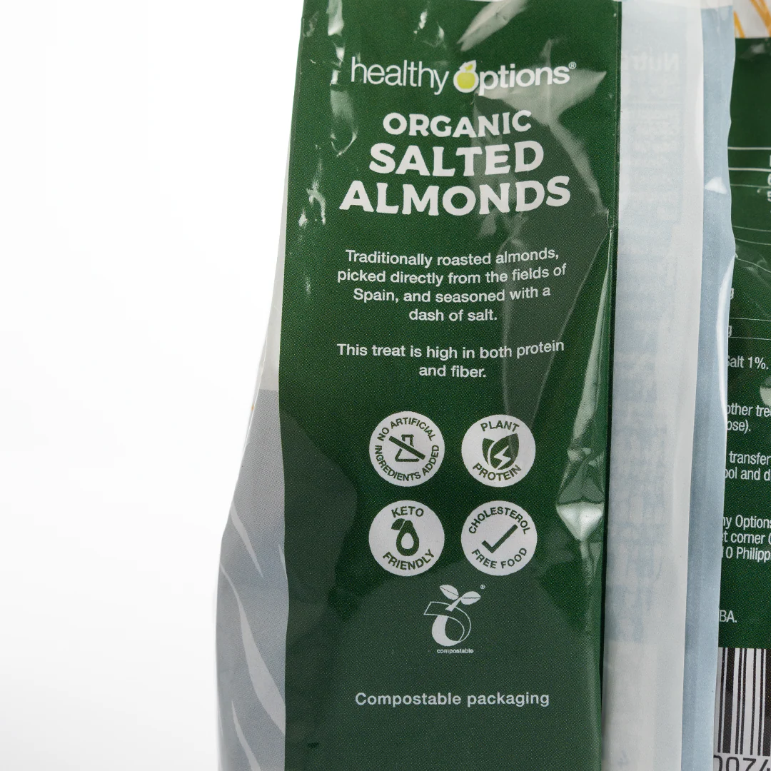 Healthy Options Organic Salted Almonds 200g - Image 4
