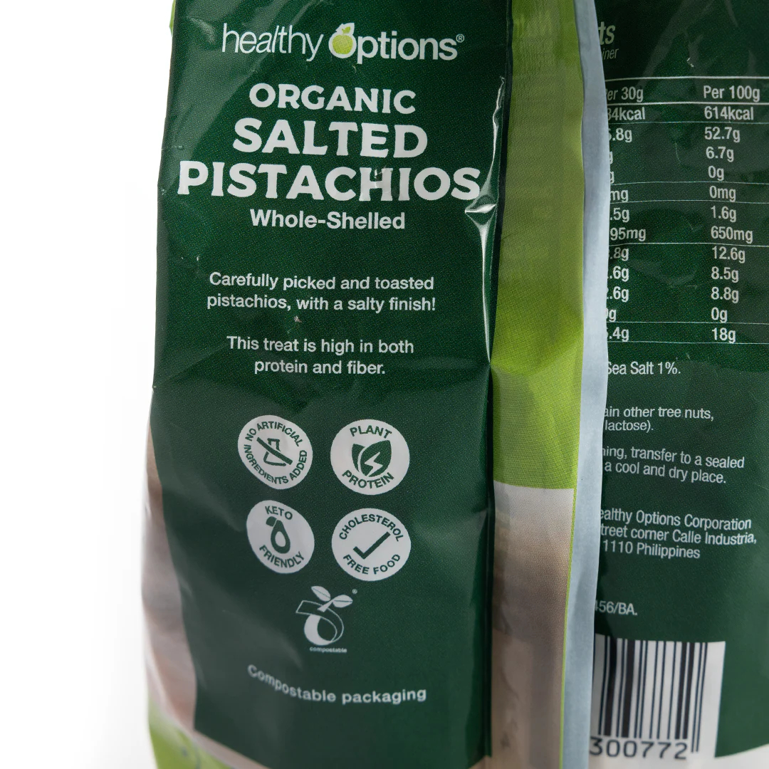Healthy Options Organic Salted Whole-Shelled Pistachios  200g - Image 4