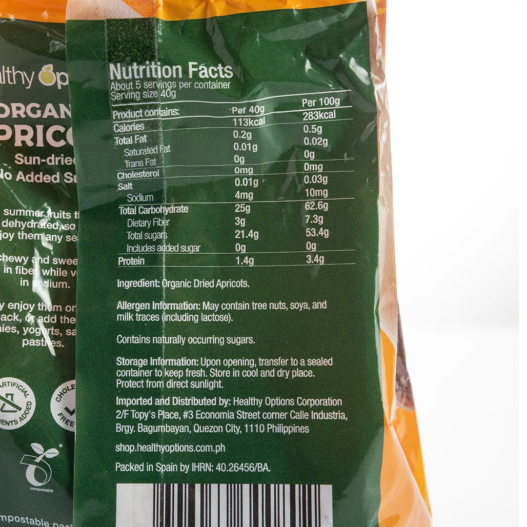 Healthy Options Organic Apricots 200g - Image 2