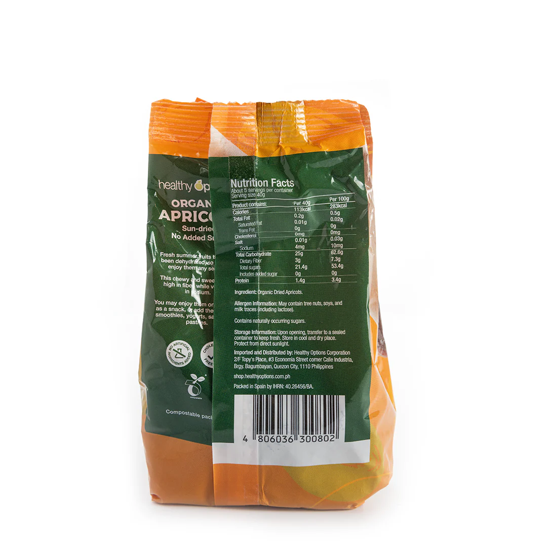 Healthy Options Organic Apricots 200g - Image 3