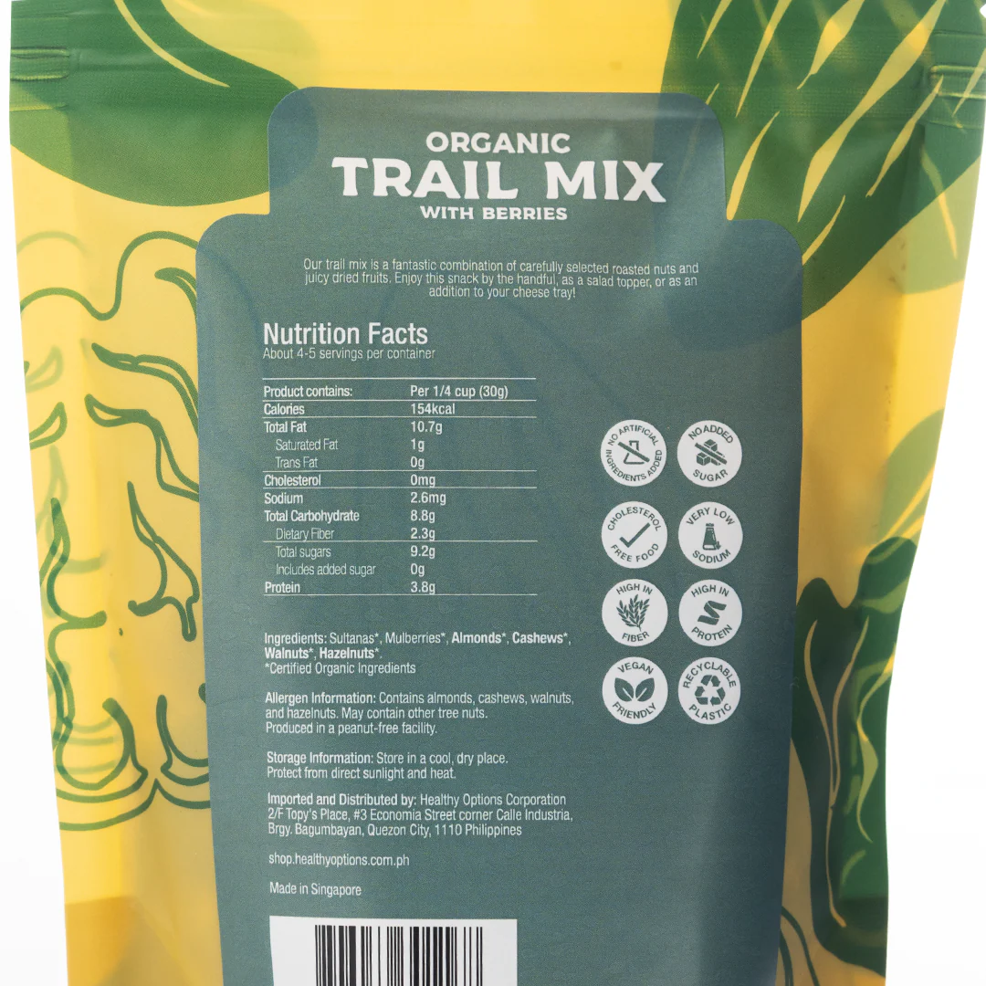 Healthy Options Organic Trail Mix with Berries 142g - Image 2