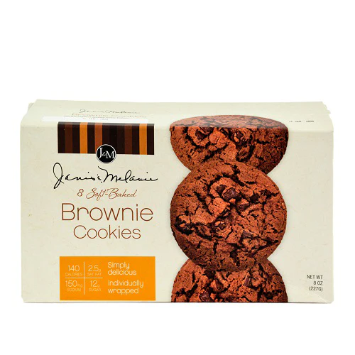 J&M Soft Baked Brownie Cookies 227g