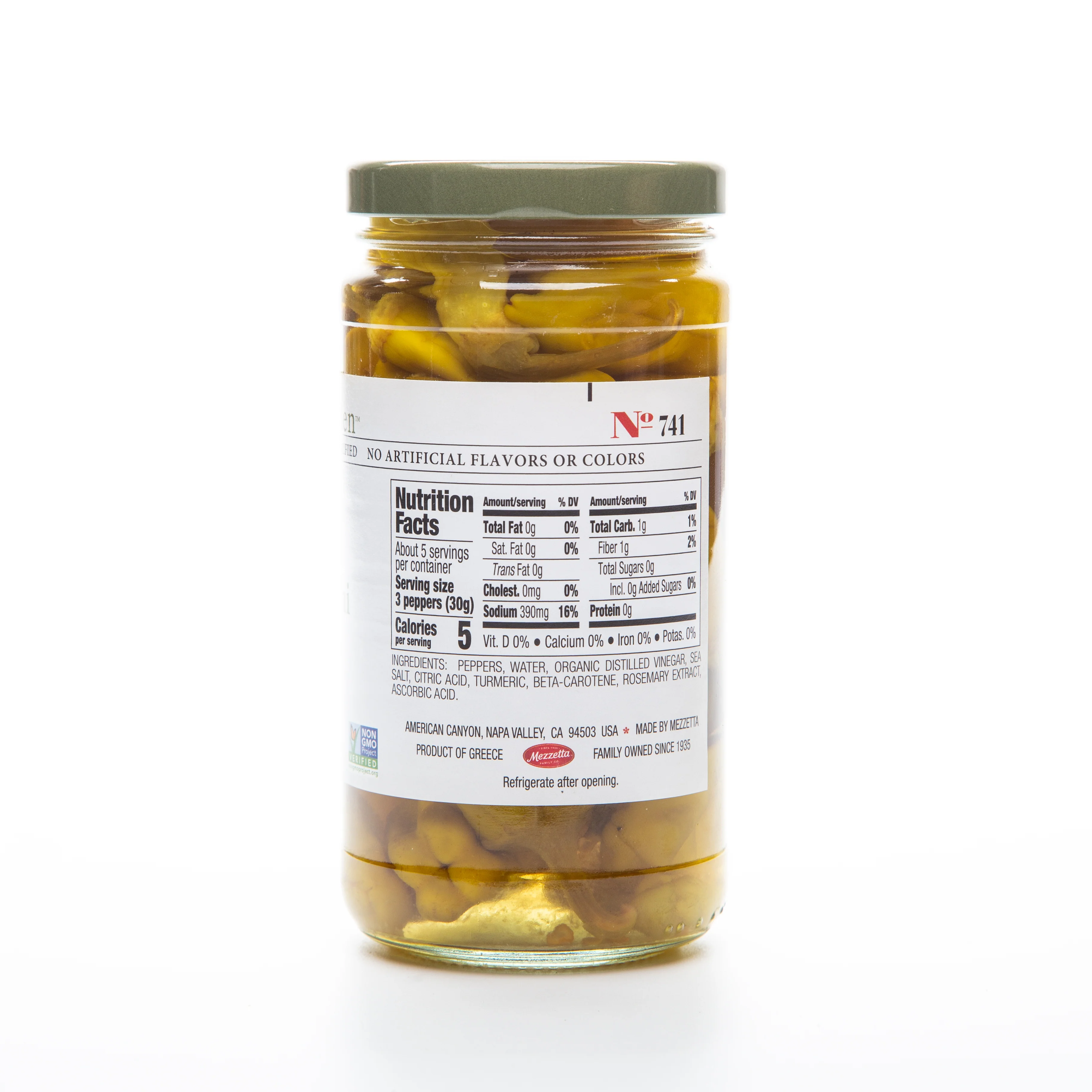 Jeff's Garden Whole Golden Greek Peperoncini 354ml - Image 3