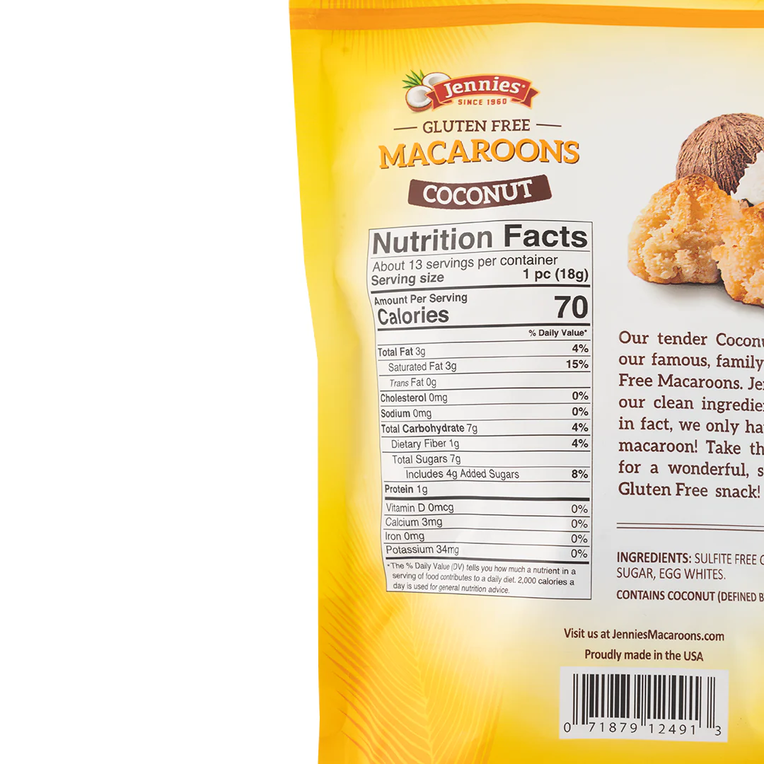 Jennies Gluten Free Coconut Macaroons 226g - Image 2