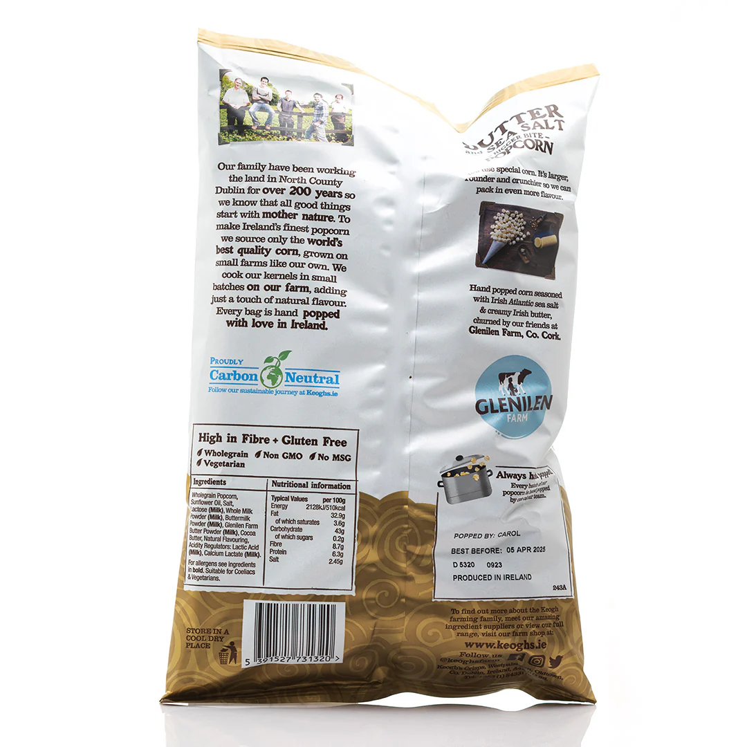 Keogh's Popcorn Butter and Sea Salt 70g - Image 2