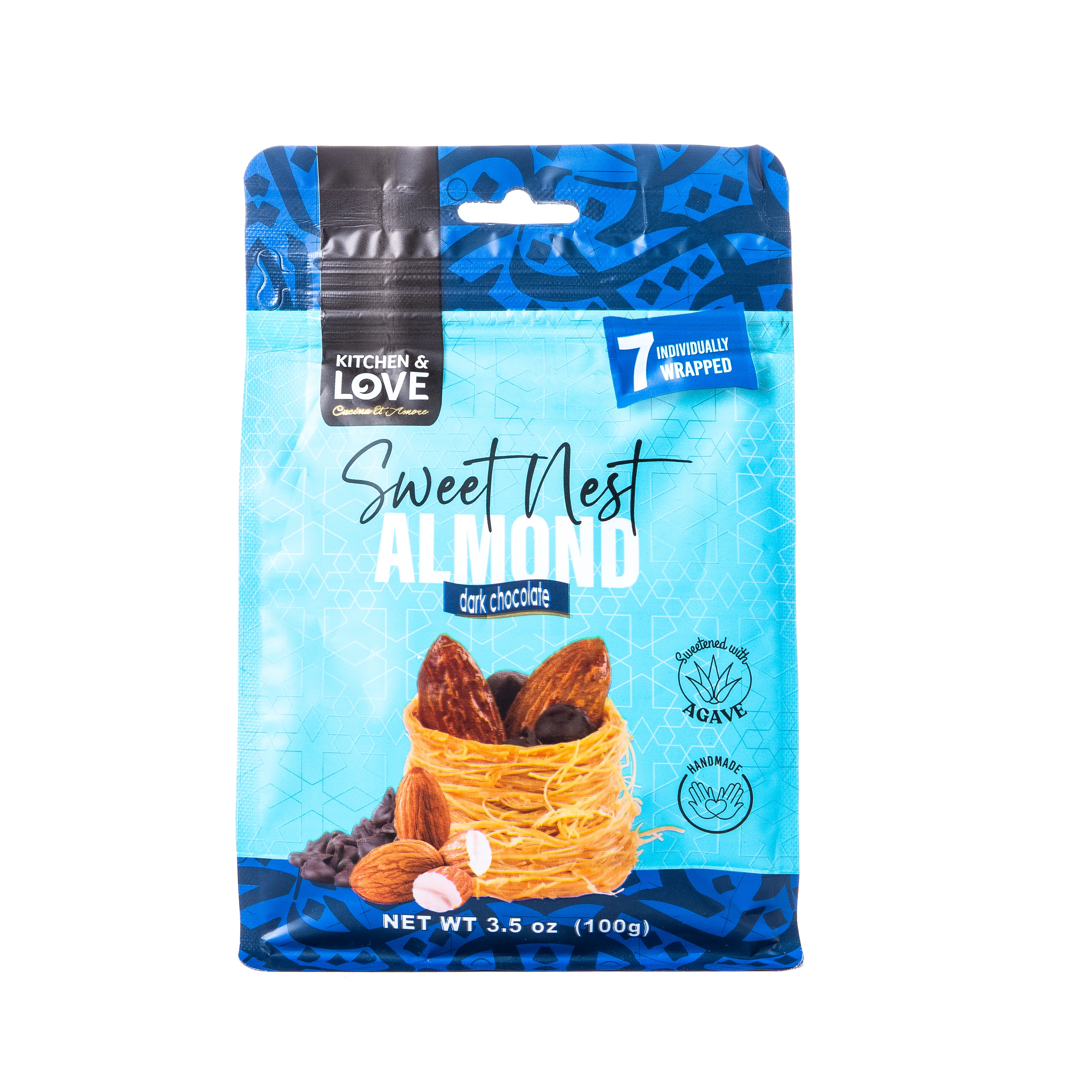 Kitchen and Love Sweet Nest Almond Dark Chocolate with Dates 100g