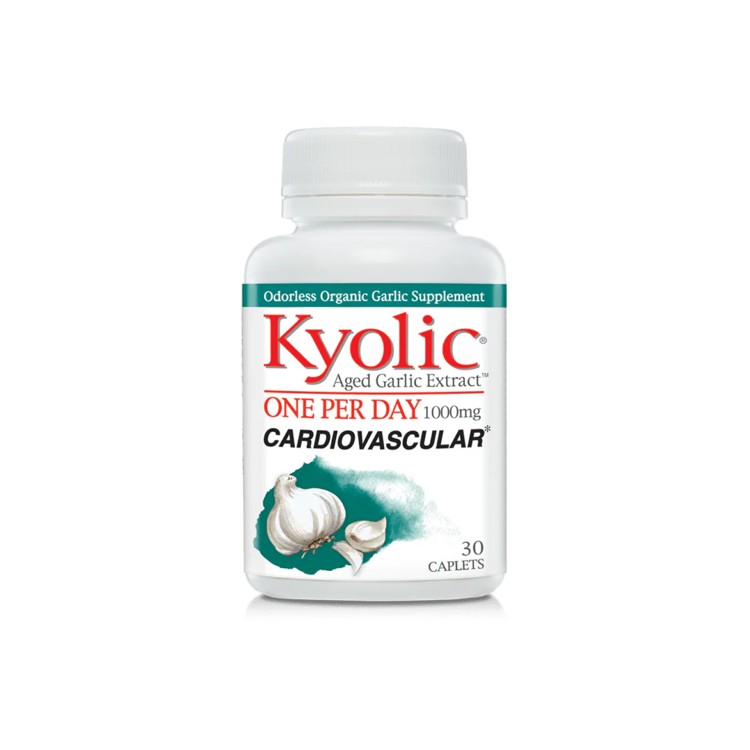 Kyolic Aged Garlic Extract One Per Day 1000mg Cardiovascular 30 Caplets