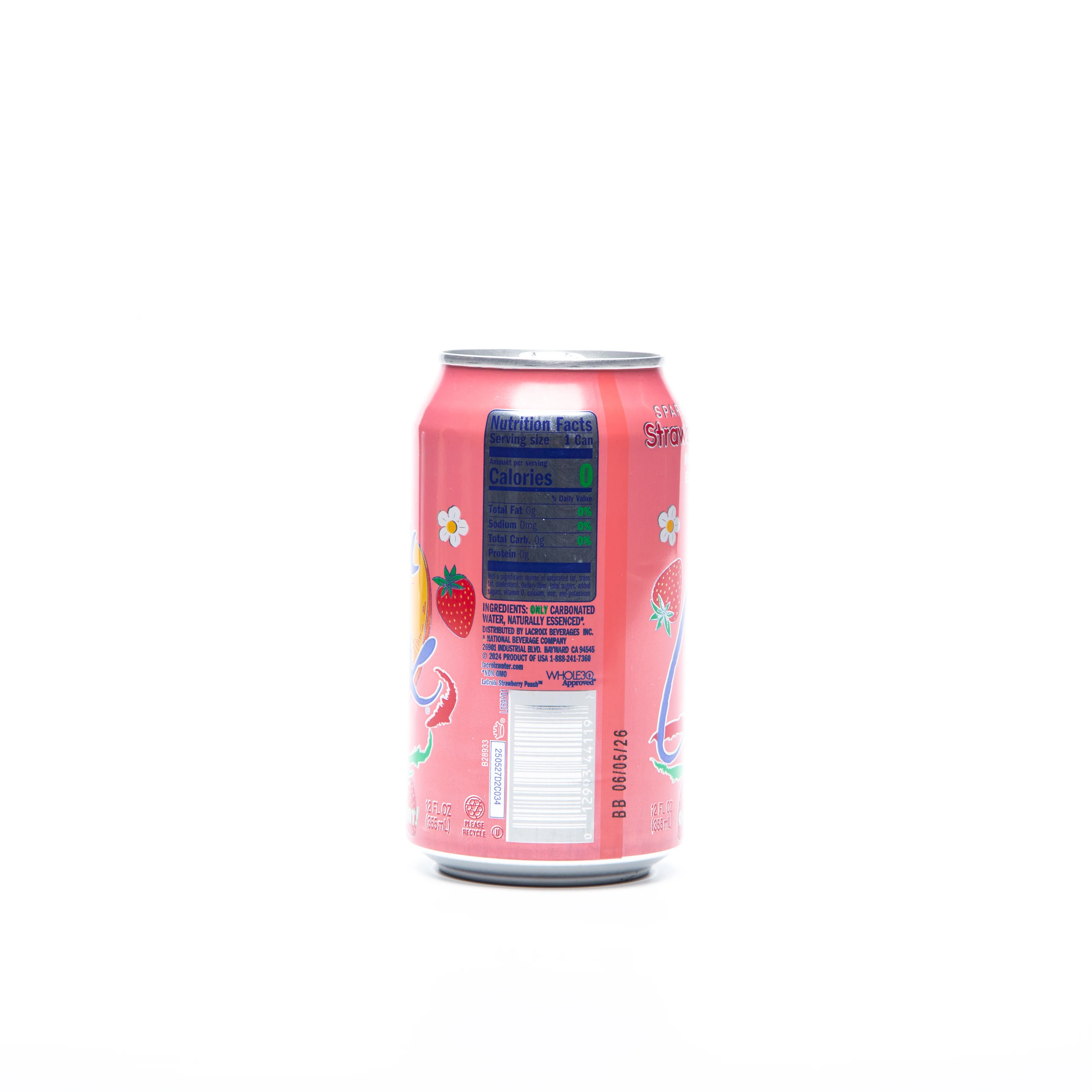 La Croix Strawberry Peach Sparkling Water 355ml - Image 4