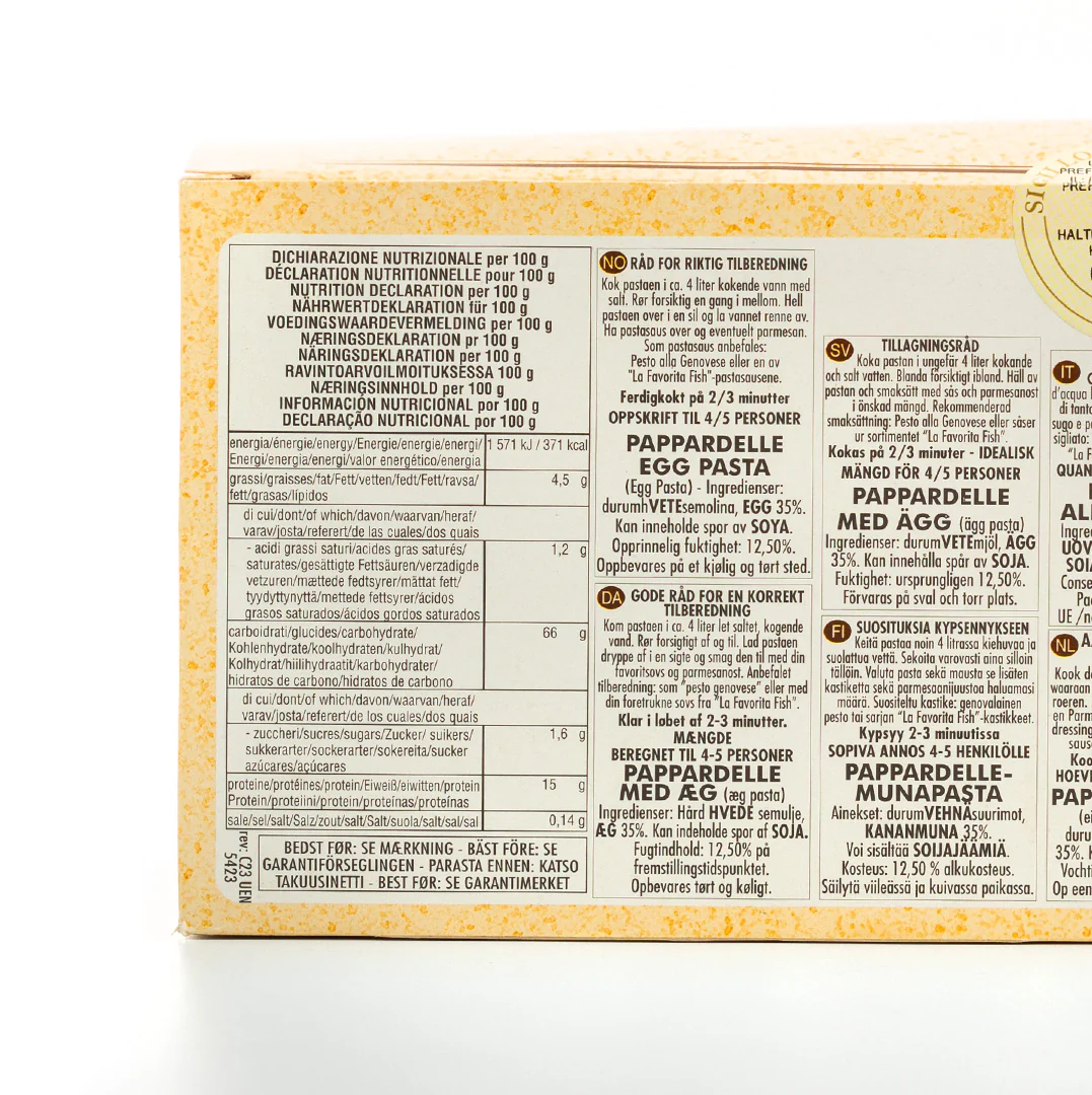 La Favorita Egg Pappardelle Pasta 250g - Image 3
