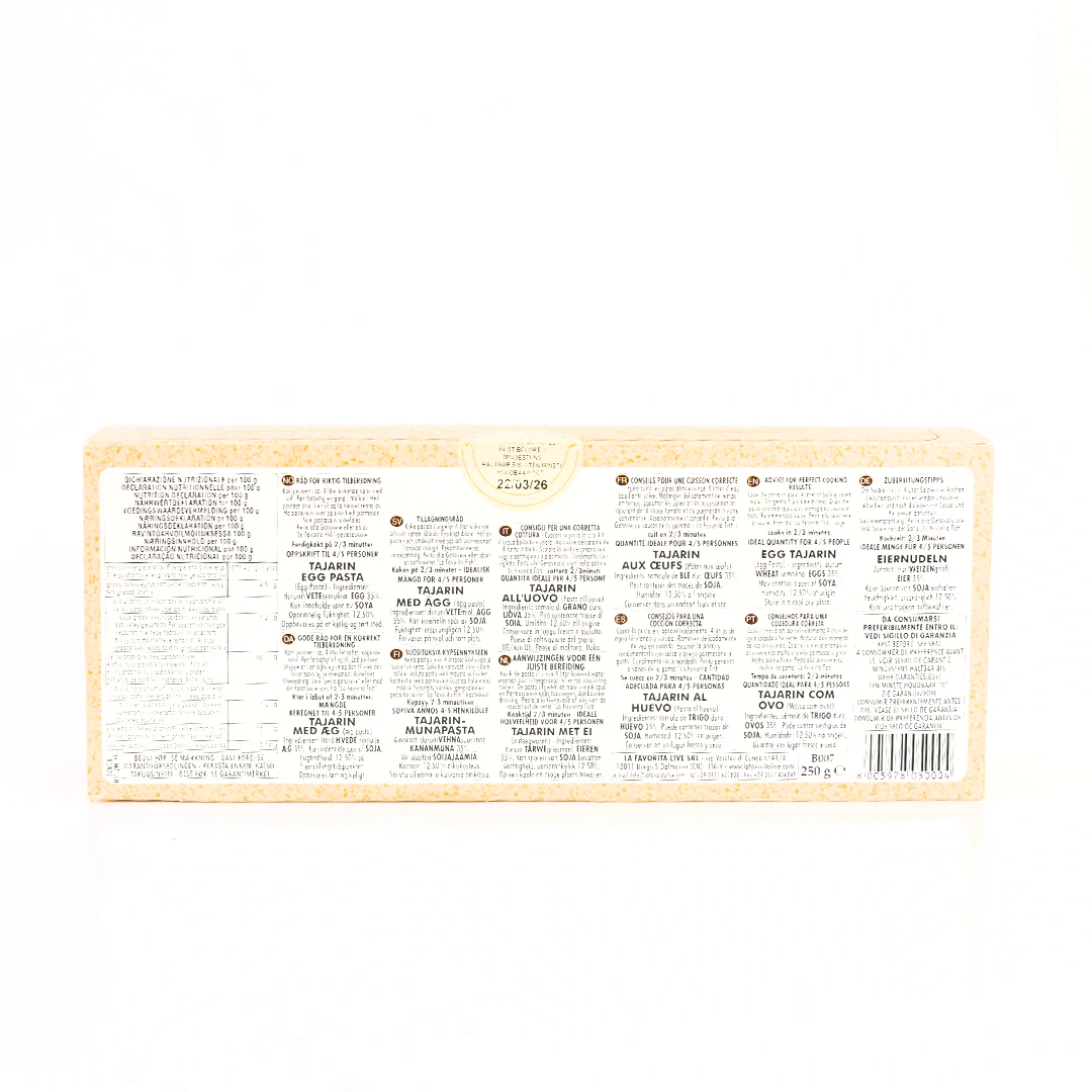 La Favorita Egg Tajarin Pasta 250g - Image 3