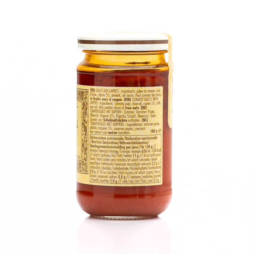 La Favorita Tomato Sauce with Capers 180g - Image 2
