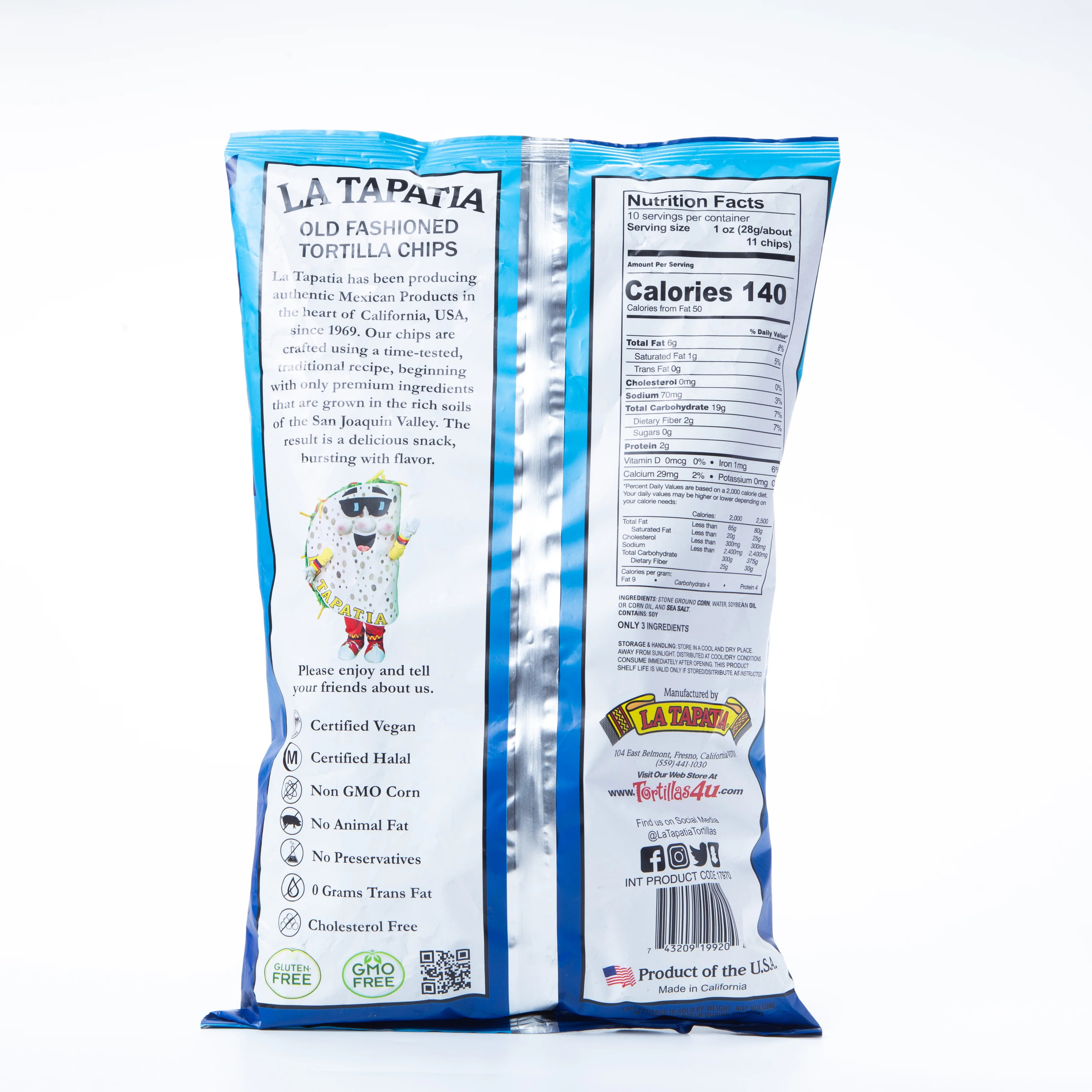 La Tapatia Old Fashioned Tortilla Chips 283.5g - Image 2