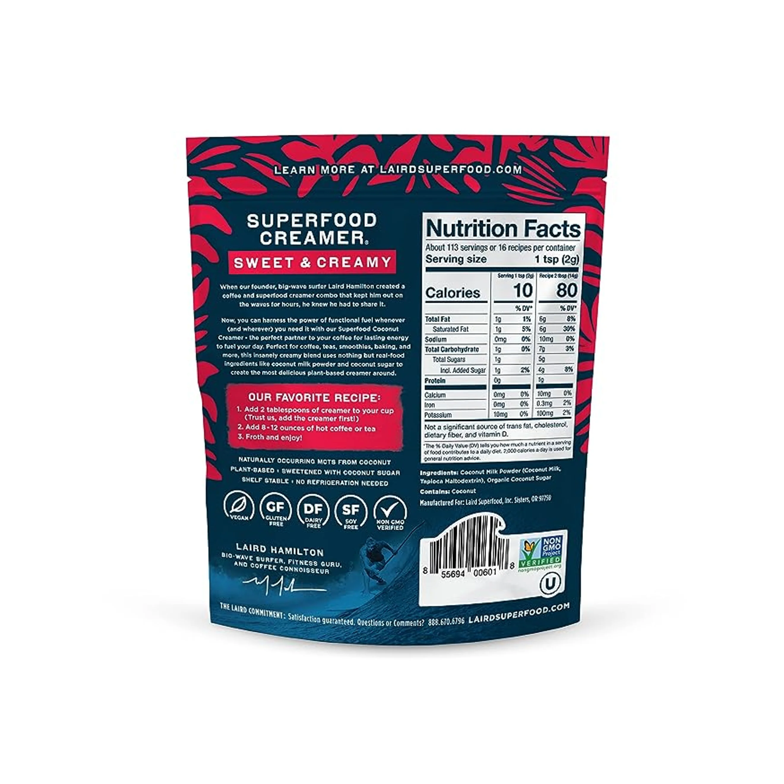 Laird Superfood Creamer Sweet & Creamy 227g - Image 2