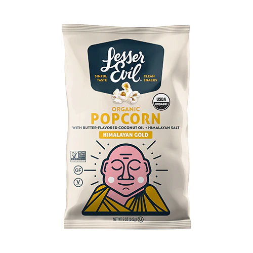 Lesser Evil Organic Himalayan Gold Popcorn 130g