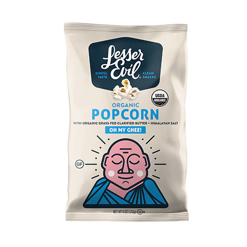 Lesser Evil Organic Oh My Ghee Popcorn 130g