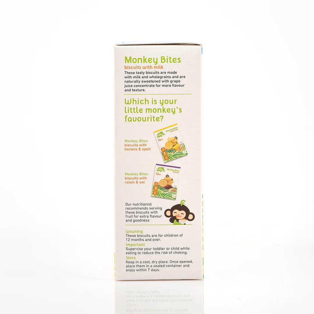 Little Freddie Monkey Bites Milk Biscuits (20g x 4 packs) - Image 2