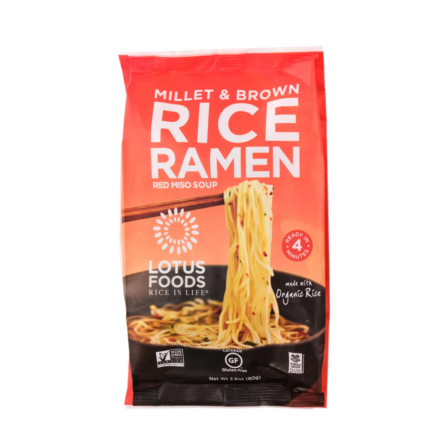 Lotus Foods Millet & Brown Rice Ramen 80g