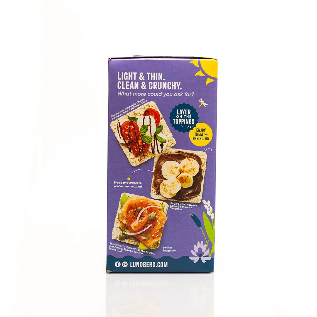 Lundberg Organic Thin Stackers Brown Rice 168g - Image 2