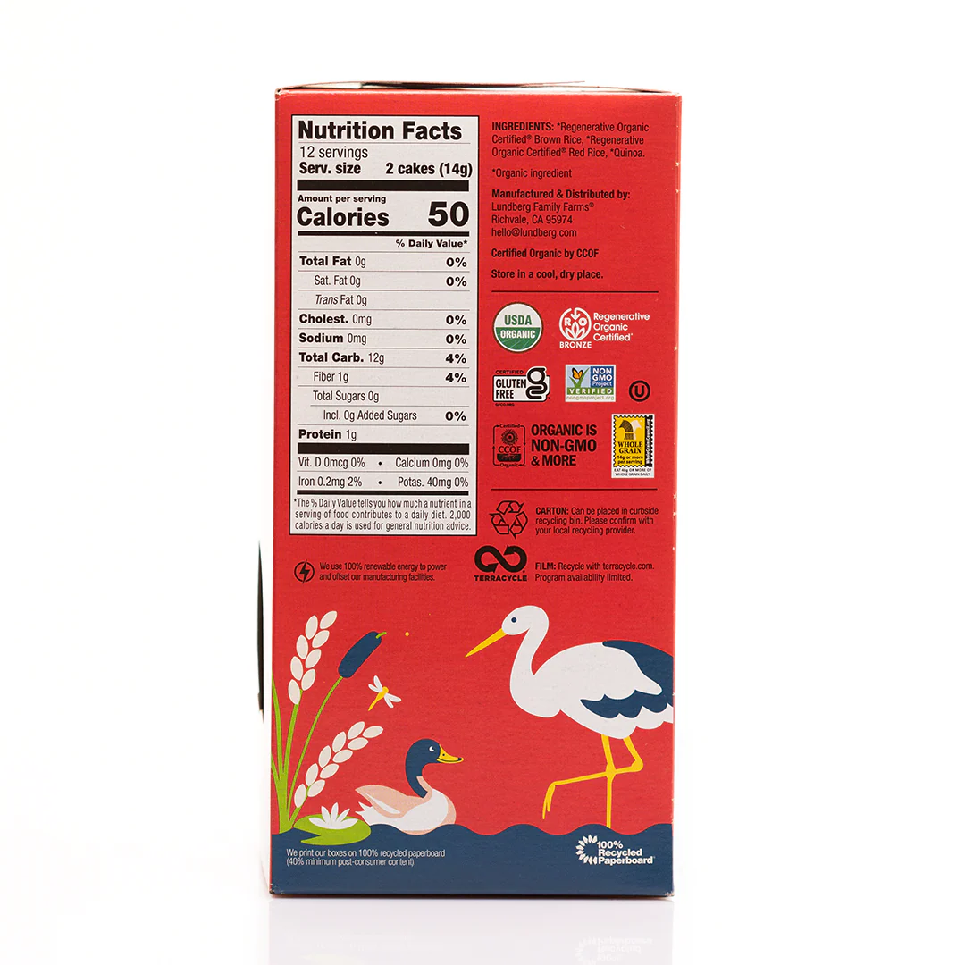 Lundberg Organic Thin Stackers Red Rice & Quinoa 167g - Image 3