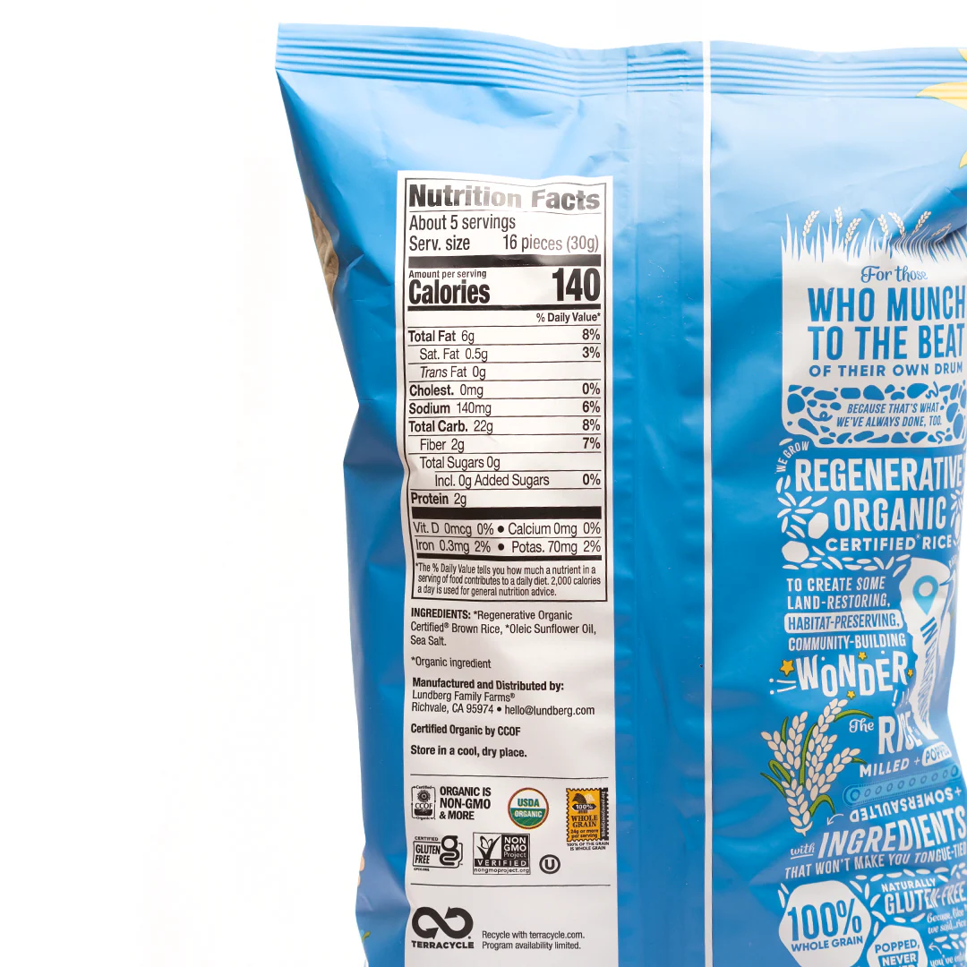 Lundberg Sea Salt Rice Cake Minis 142g - Image 2