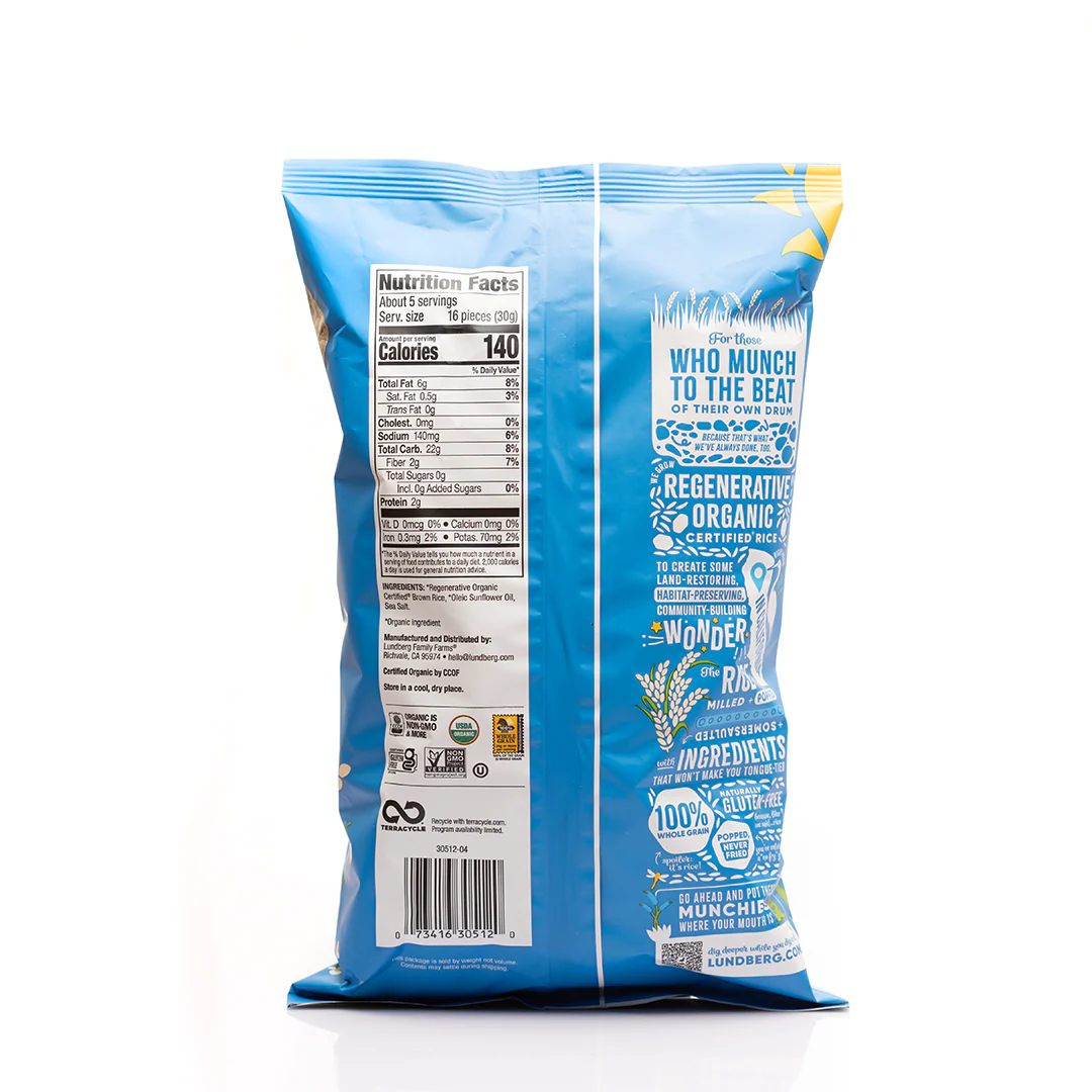 Lundberg Sea Salt Rice Cake Minis 142g - Image 3