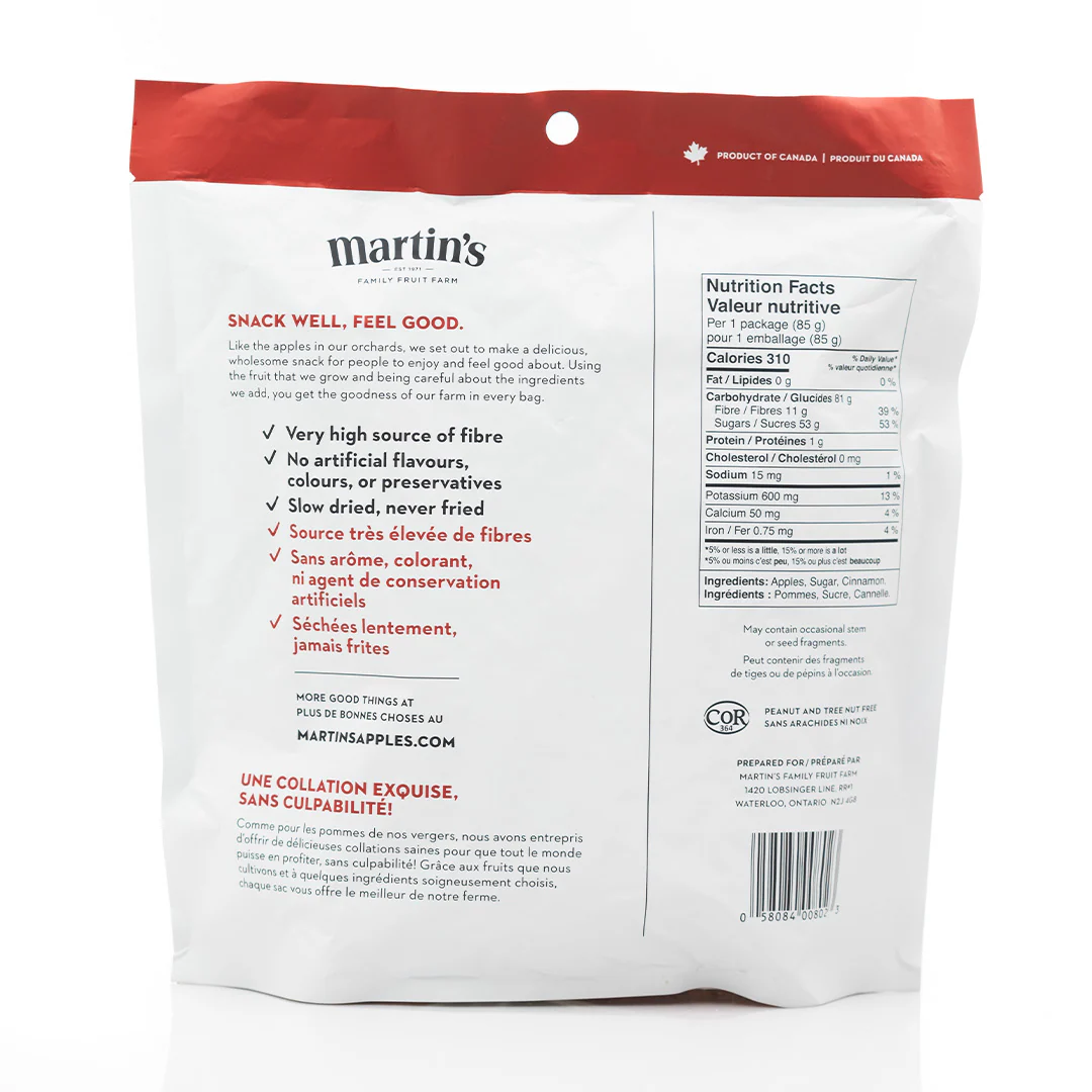 Martin's Apple Chips Cinnamon Groove 85g - Image 2