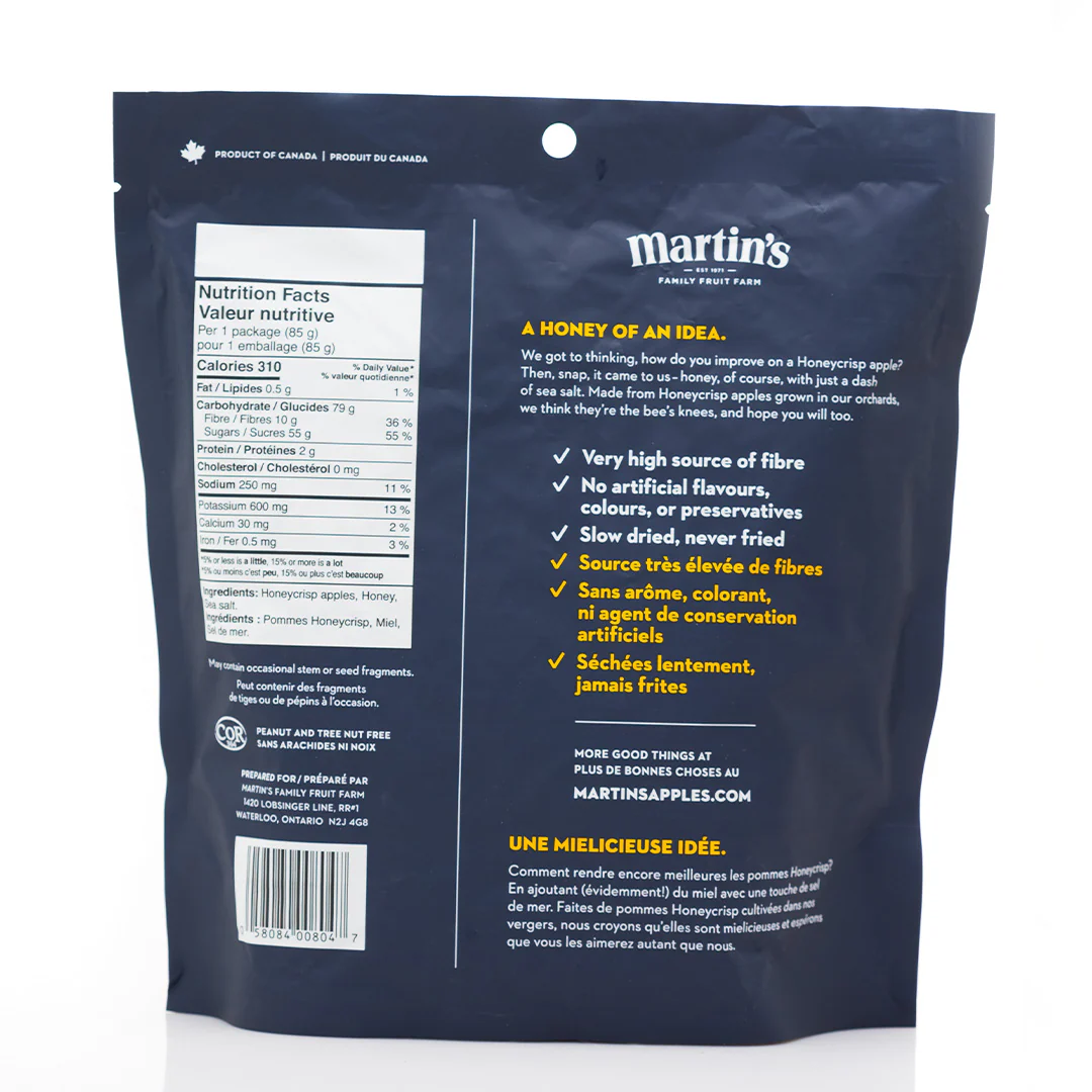 Martin's Apple Chips Salted Honey Buzz 85g - Image 2