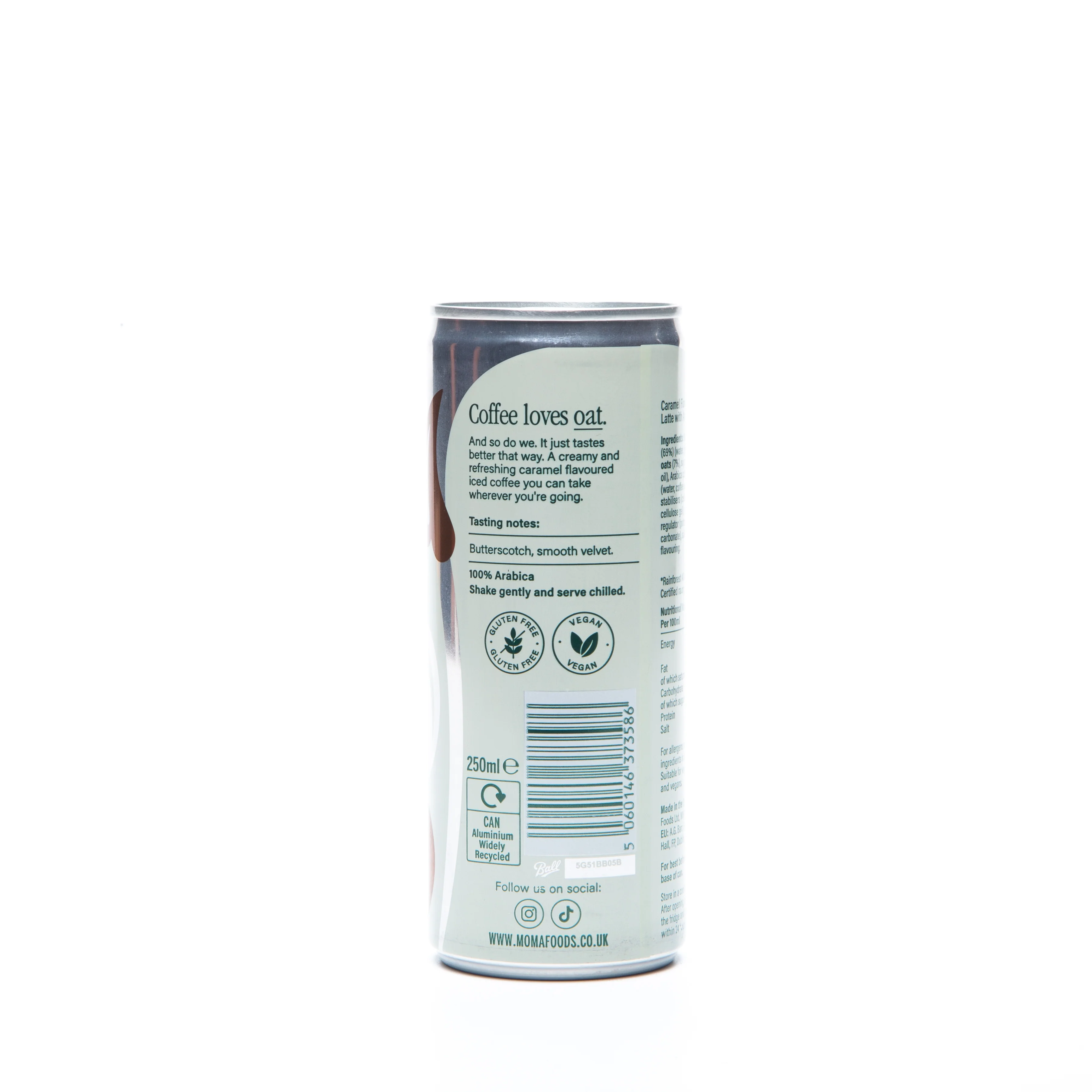 Moma Caramel Oat Latte 250ml - Image 3
