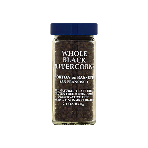 Morton & Bassett Whole Black Peppercorns 60g
