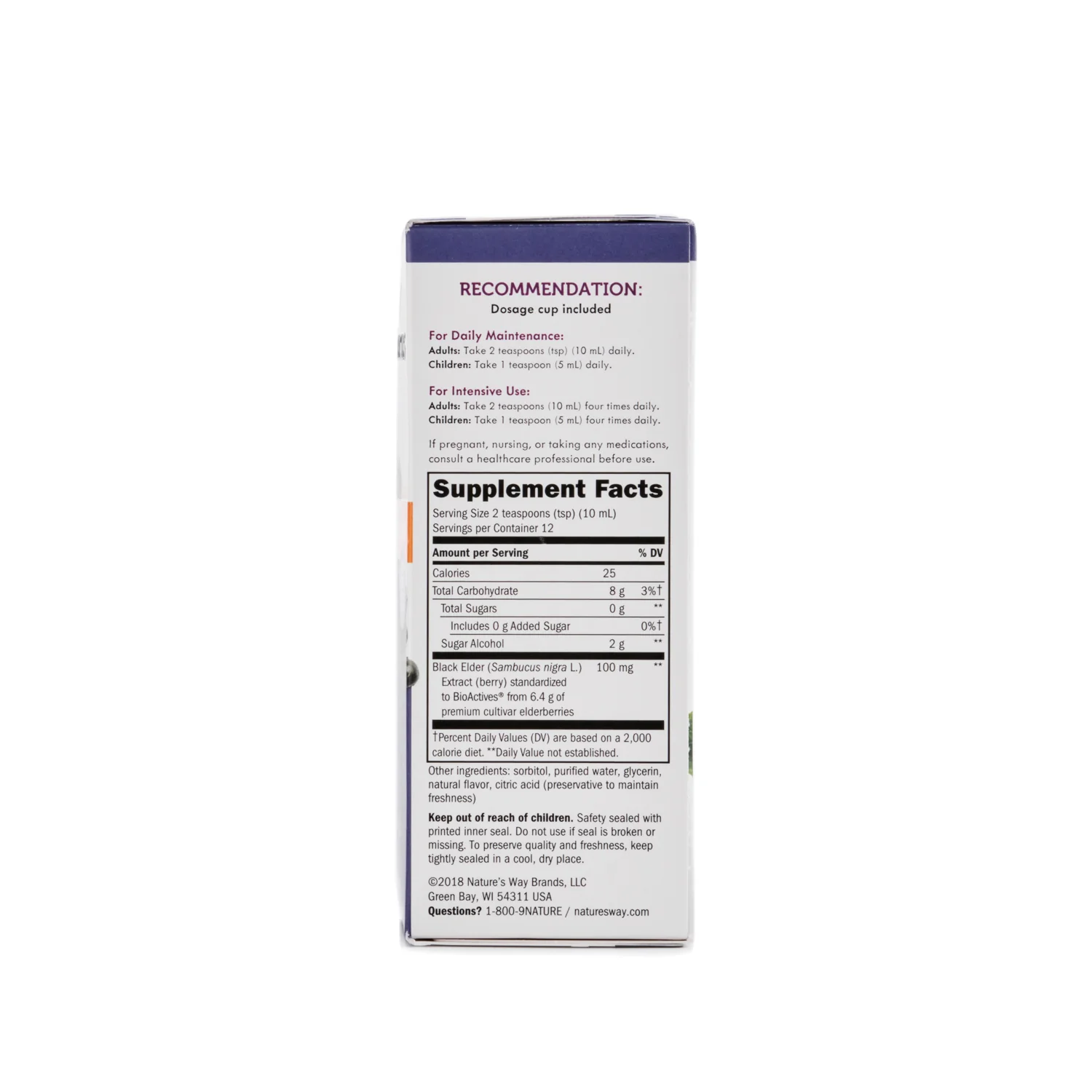 Nature's Way Sambucus Sugar Free Syrup 120ml - Image 2