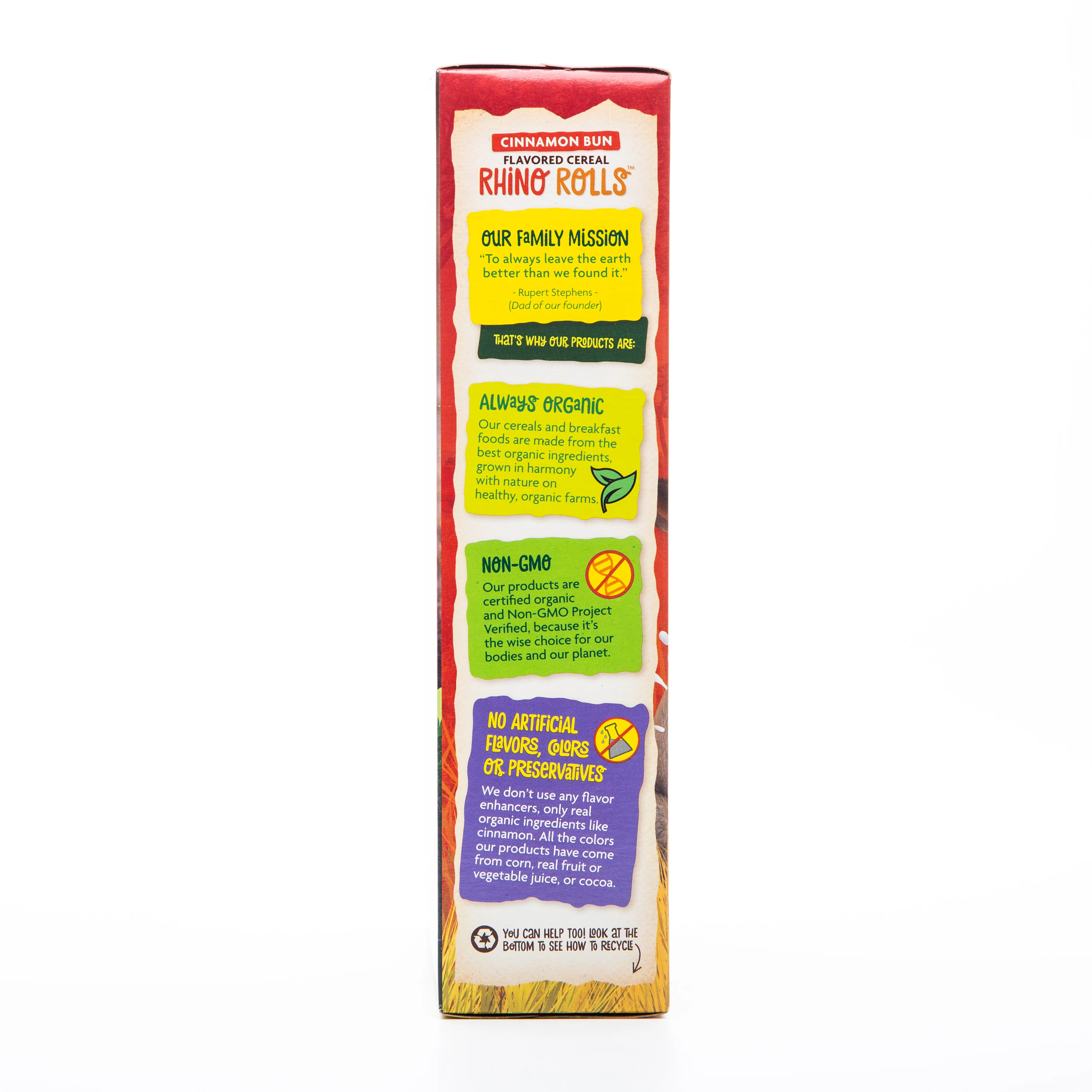 Nature's Path Envirokidz Organic Cinnamon Bun Rhino Rolls Cereal 269g - Image 3