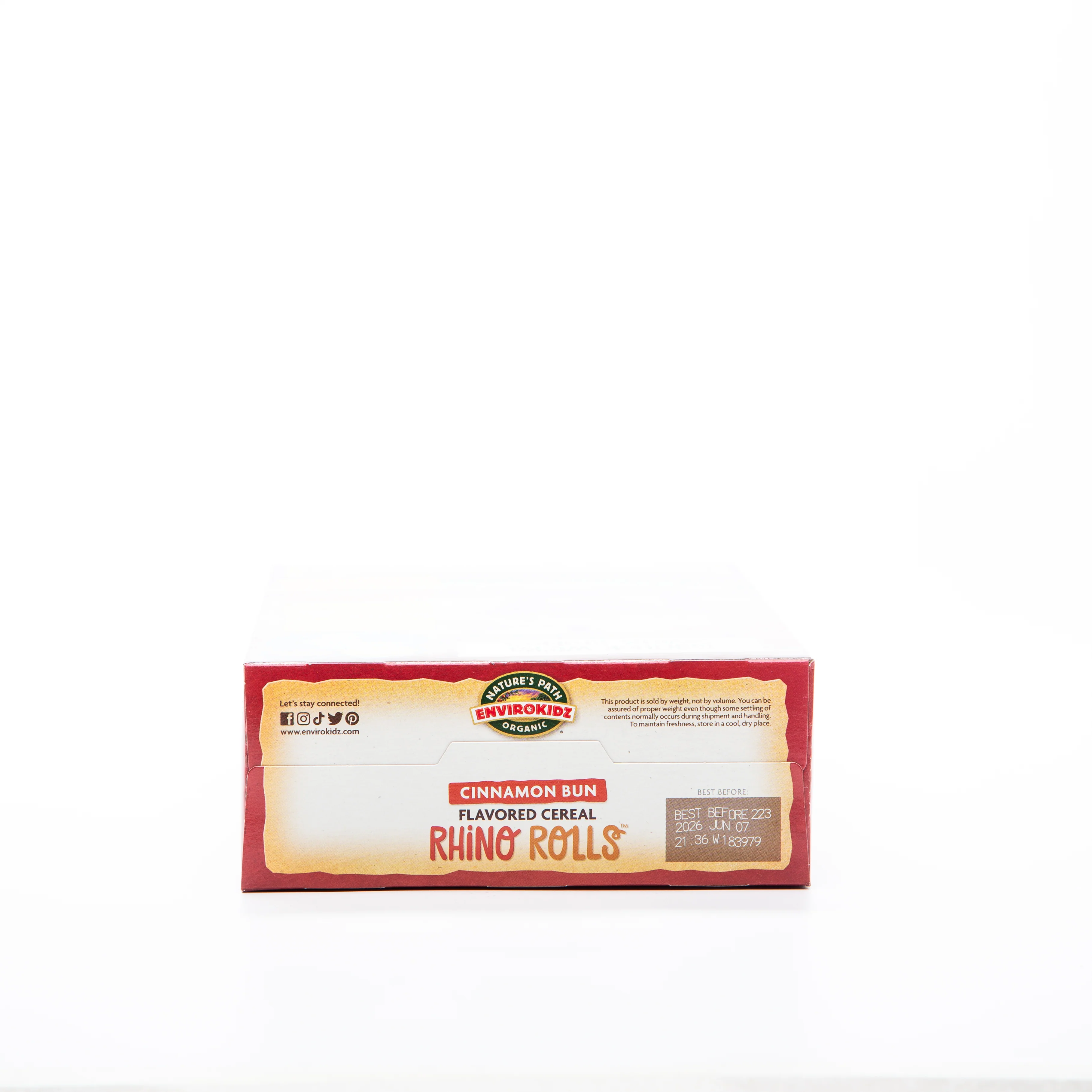 Nature's Path Envirokidz Organic Cinnamon Bun Rhino Rolls Cereal 269g - Image 5
