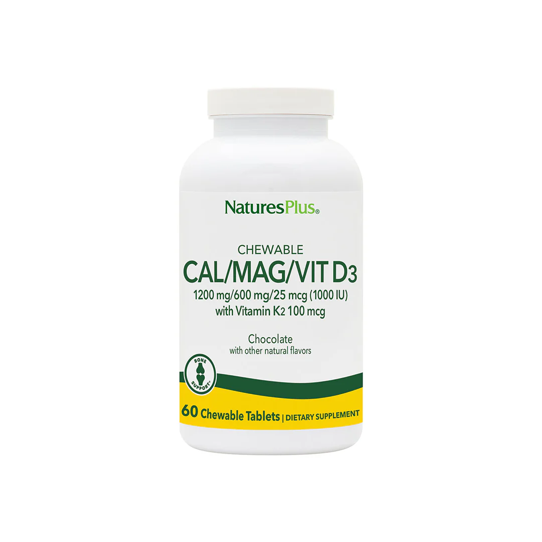 Nature's Plus Cal/Mag/Vit D3 60 Chewable Tablets