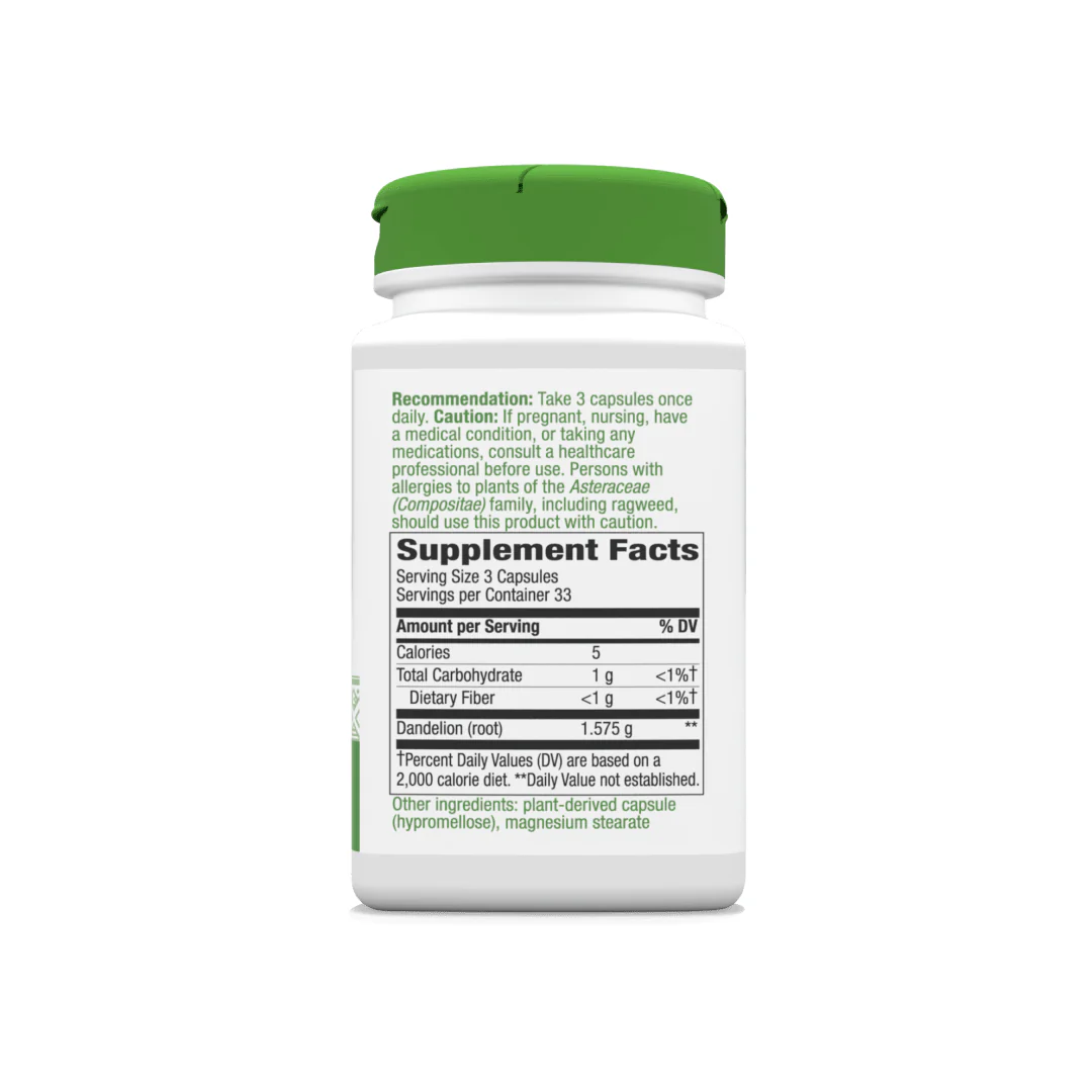 Nature's Way Dandelion Root 100 Vegan Capsules - Image 2