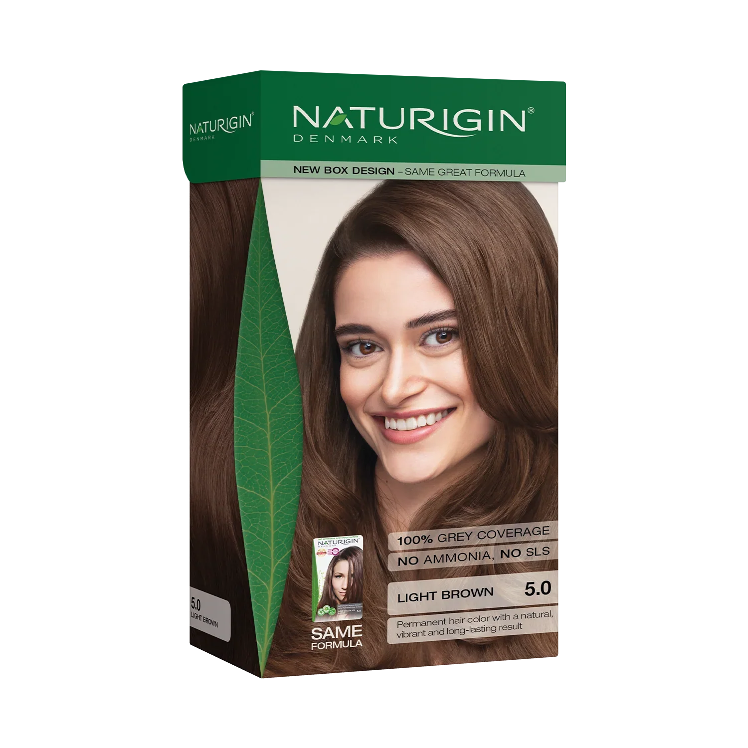 Naturigin Hair Colour 5.0 Light Chocolate Brown 115g