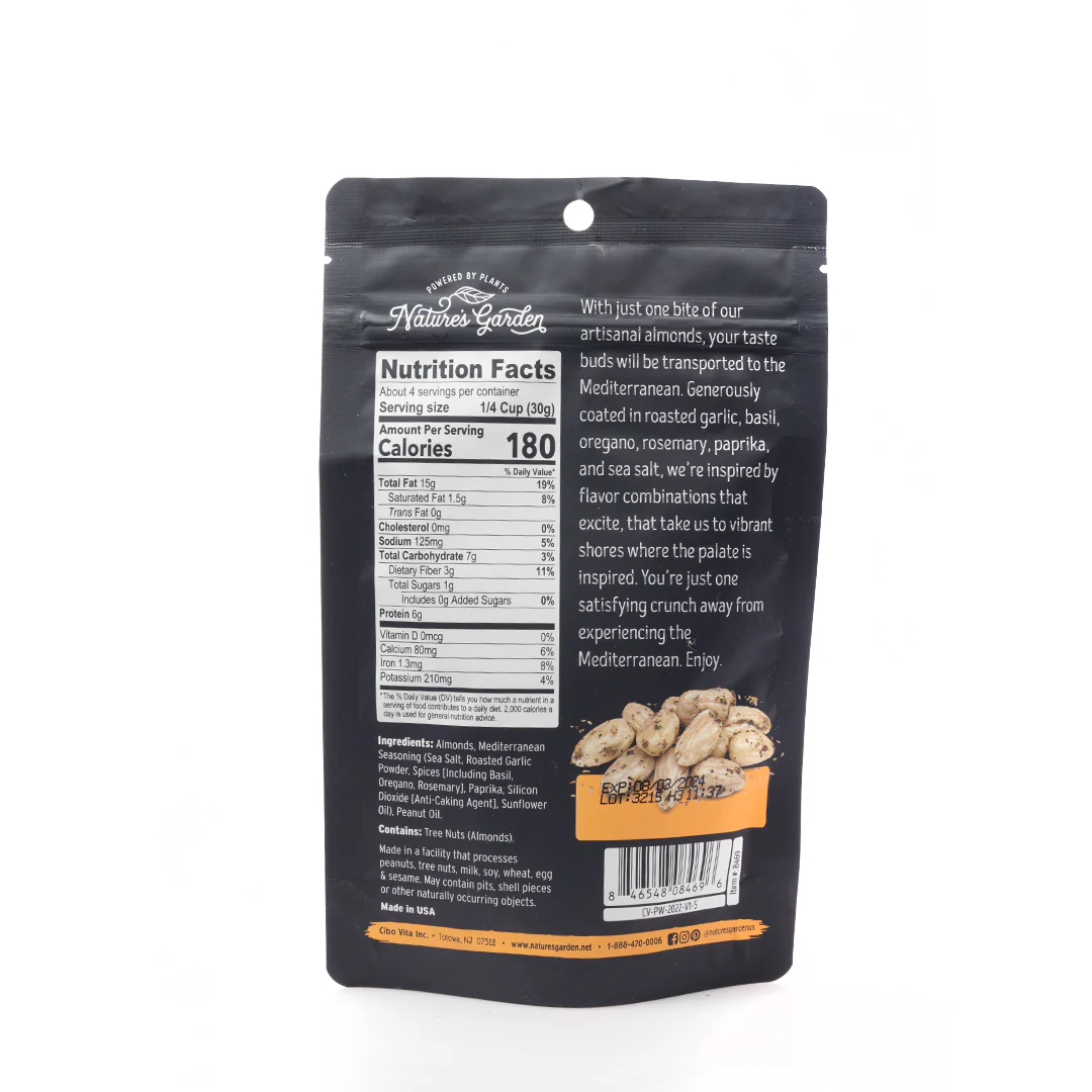 Nature's Garden Mediterranean Almonds 113g - Image 3